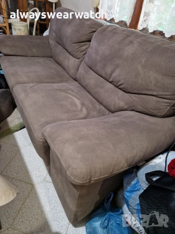 Диван двоен с облегалки / канапе / прав диван, снимка 2 - Дивани и мека мебел - 51416331