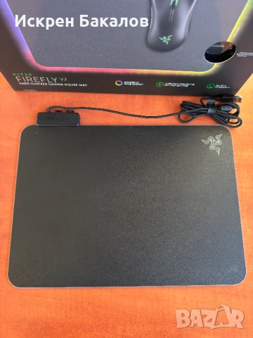 Геймърска подложка за мишка Firefly V2, светеща, снимка 2 - Геймърски - 52905838