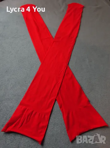 S/M червени чорапи за жартиери с ликра, снимка 3 - Бельо - 47443034