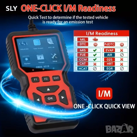 Диагностичен скенер за автомобили OBD2, снимка 6 - Аксесоари и консумативи - 52546317