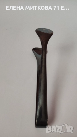 Голяма дебело посребрена щипка за лед, снимка 3 - Аксесоари за кухня - 52697137