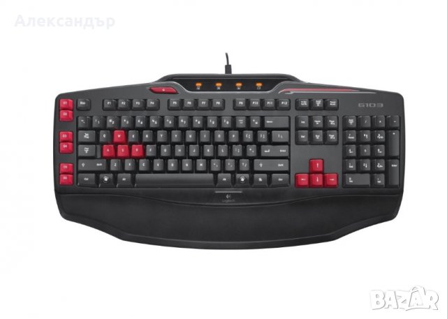 Клавиатура Logitech G103 (920-005206) Gaming Keyboard, черна, снимка 2 - Клавиатури и мишки - 37751311