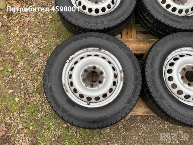 4бр.Нови Зимни Гуми Continental 235/65/16C DOT2624+Джанти 16цола 6x130 за Sprinter,Crafter, снимка 5 - Гуми и джанти - 52554649