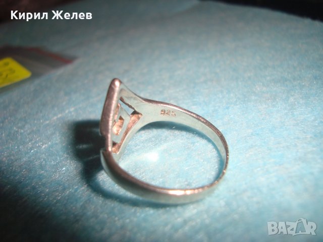 СТАР СРЕБЪРЕН ПРЪСТЕН СРЕБРО 925 АЖУРНА МАЙСТОРСКА АРТ ИЗРАБОТКА 25260, снимка 8 - Пръстени - 34628293