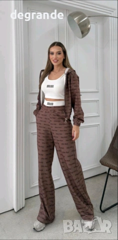 Уникален комплект Miu Miu 3 части , снимка 2 - Спортни екипи - 53108166