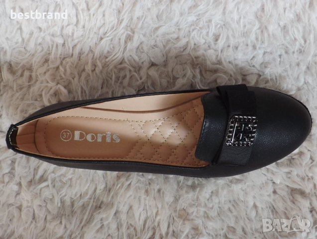 Обувки, черни, кожени код 297/ББ2/20, снимка 4 - Дамски ежедневни обувки - 37834290