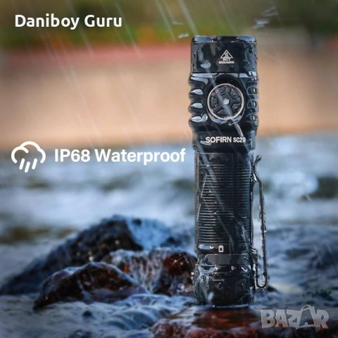 LED фенер Sofirn SC29 USB C презареждащ се, 3000 лумена, супер ярък, EDC, преносим, за спорт, снимка 3 - Оборудване и аксесоари за оръжия - 51844814