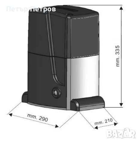 Мотор за плъзгащи врати 1000кг, снимка 6 - Електродвигатели - 37484735