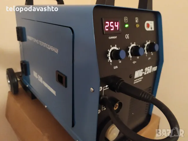 250 Заваръчен / Телоподаващ апарат МАХ PROFESSIONAL MIG 250А - 4м. евро шланг -Телоподаващо, снимка 3 - Други машини и части - 42170812