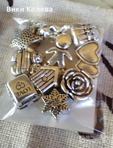 Продавам сребристи мъниста за гривни / бижута, снимка 3 - Други - 51873037