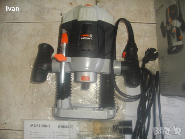 Нова Немска Оригинална 1200 Вата Оберфреза-2021г-MEISTER MOF 1200-Ход 0-55мм-4кг, снимка 13 - Други инструменти - 43716122