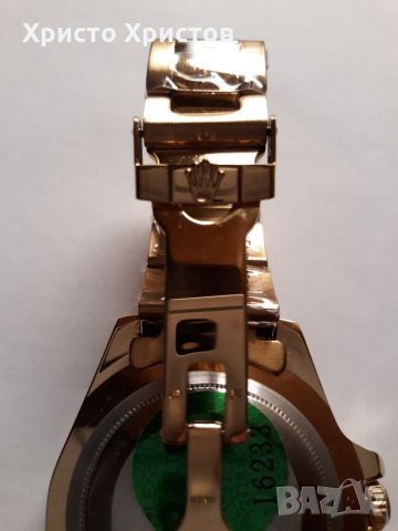 Мъжки луксозен часовник Rolex Oyster  Perpetual Submariner  Gold and blue , снимка 7 - Мъжки - 32283556
