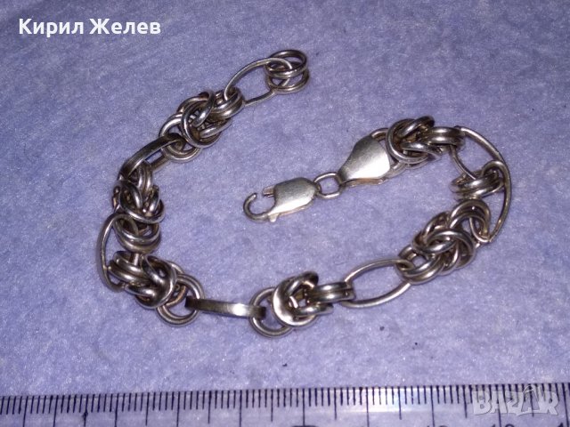 СРЕБЪРНА ВИНТИДЖ АРТ ГРИВНА СРЕБРО 925 МАЙСТОРСКА ЗДРАВА РЕТРО ПЛЕТКА 36135, снимка 8 - Гривни - 39507895