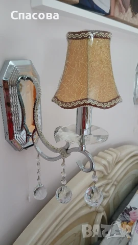 Текстилни, чашки , шапки за абажур, полилей, нощна лампа или лампион. , снимка 4 - Полилеи - 51249497