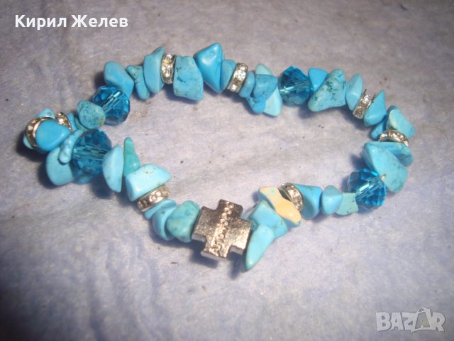 СКЪПОЦЕННА ФЕШЪН АРТ ХЕНД МЕЙД ГРИВНА с ИКОНКА-КРЪСТЧЕ и КРИСТАЛЧЕТА 27745, снимка 3 - Гривни - 37097399