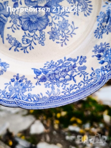 Чинии Gustavsberg „Fasan“ 1880–1925 г, снимка 7 - Антикварни и старинни предмети - 52562525