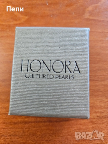 Обици перли HONORA, снимка 6 - Обеци - 52254325