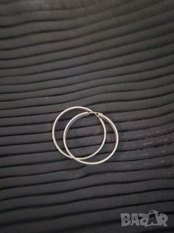 само днес сребърни халки, снимка 4 - Обеци - 51698295