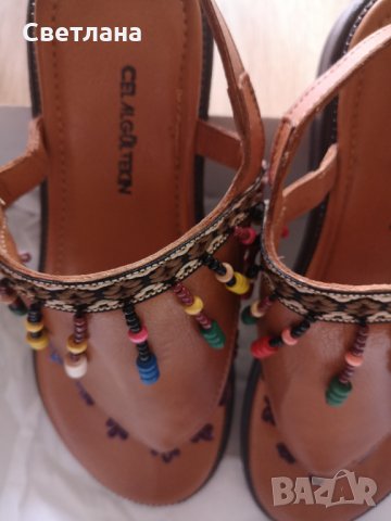 Сандали естествена кожа, снимка 4 - Сандали - 32662622
