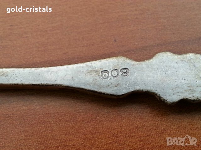 сребърна лъжичка , снимка 3 - Антикварни и старинни предмети - 28143804