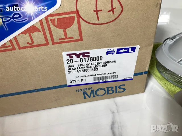 Нов фар за Хюндай Акцент / HYUNDAI Accent I (X-3) 1994-2000 г. , снимка 7 - Части - 48344540