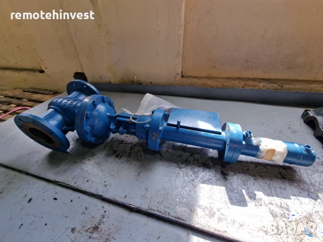 Спирателен Кран  с хидравличен цилиндър/ Индустриална Арматура / Siebeck - Rexroth 