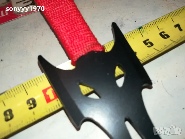 НОЖ-КАМА 20СМ С ЧЕРВЕНА ОПЛЕТКА 1303250736, снимка 7 - Ножове - 49473685