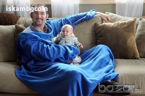 Одеяло с ръкави Snuggie, снимка 3 - Други стоки за дома - 28345557