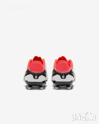 Футболни обувки NIKE JR LEGEND 10 ACADEMY FG/MG WHITE/BLACK-BRIGHT CRIMSON размер 37.5, снимка 7 - Футбол - 43555738