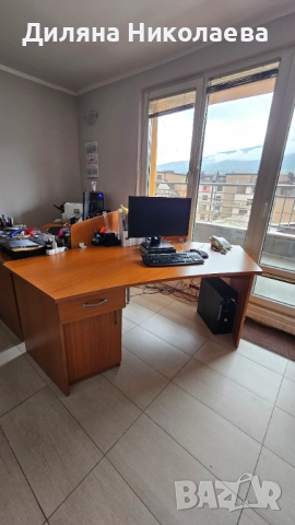 Кафяв офис шкаф, ъглово бюро, малко бюро и секция., снимка 6 - Шкафове и рафтове - 52327796