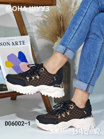 Дамски маратонки код  06002, снимка 4 - Маратонки - 51767400