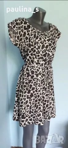 Два броя / Маркова рокля в леопардов принт " и" Stradivarius STR" / унисайз , снимка 12 - Рокли - 30235408