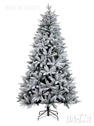 Изкуствена елха K r i n g Melbourne,  Цялата заснежена с метална стойка.