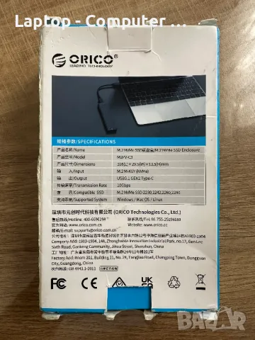 Кутия за SSD ORICO M2PV-C3, снимка 3 - Външни хард дискове - 48695678