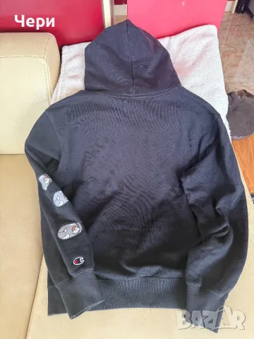 Юношески пуловер “Champion“ с щампи на Супер Марио, снимка 5 - Пуловери - 49791734