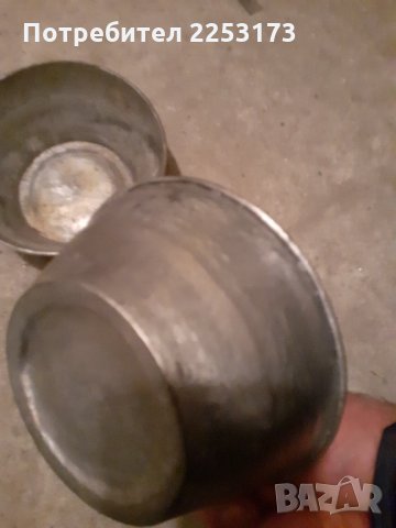 Стари купи за хранене от бакър,лот., снимка 3 - Декорация за дома - 34792505