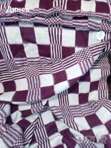 Чисто ново вълнено одеяло "Индустриалимпорт" (Соц ретро, 100% вълна), снимка 7 - Олекотени завивки и одеяла - 53438663