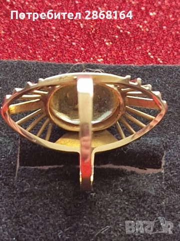 Дамски златен пръстен , снимка 2 - Антикварни и старинни предмети - 53041924