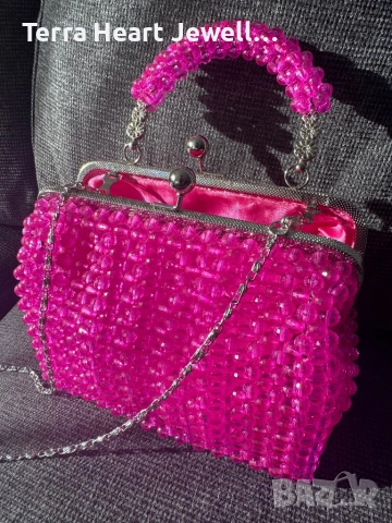 Дамска чанта от кристални мъниста и метална рамка , снимка 14 - Чанти - 52502126