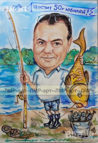 КАРИКАТУРИ , ШАРЖ от снимка, рисувам ръчно, снимка 17 - Картини - 39197341
