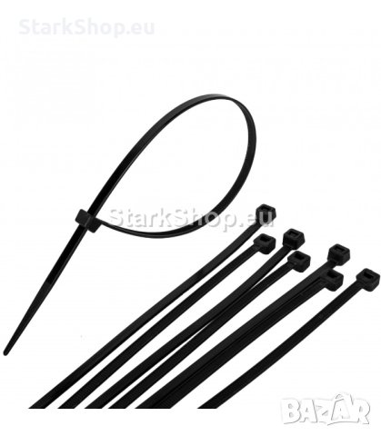 Кабелни превръзки тип Свински опашки бели / черни – 3.6мм на 370мм, снимка 4 - Други инструменти - 40283528