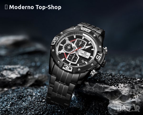 Мъжки часовник Naviforce Хронограф NF 8018 BBB., снимка 6 - Мъжки - 34769874