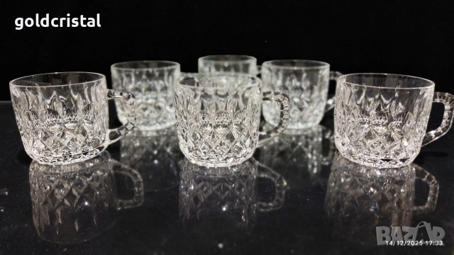 кристални чаши за чай кафе