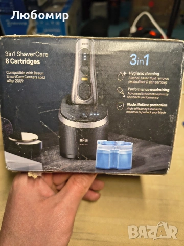 Резервни касети за самобръсначка Braun 3in1 ShaverCare SmartCare Center, пакет от 8 , снимка 4 - Електрически самобръсначки - 53575566