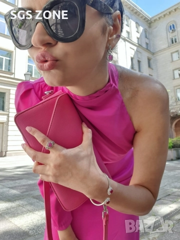 СРЕБЪРНИ ОБЕЦИ С НАТУРАЛЕН РУБИН JOHNSON ОТ ТАЙЛАНД, снимка 8 - Обеци - 52316057