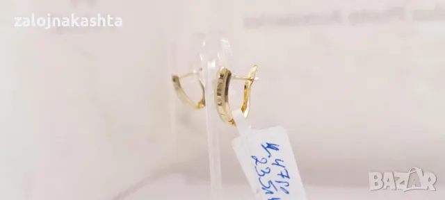 Нови Златни обеци-1,47гр/14кр, снимка 5 - Обеци - 49342087