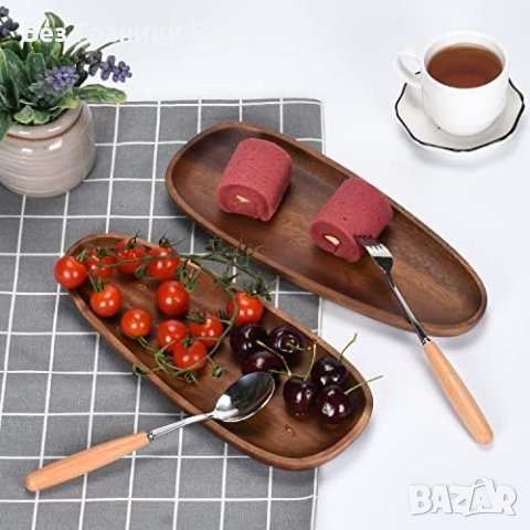 Нова Табла Естествен Овален от Акация - Идеален за Всякакви Храни, снимка 6 - Други стоки за дома - 43572259