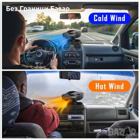 Нов Bestcool 12V 150W Автомобилен Отоплител/Вентилатор, Портативен, 360°, снимка 3 - Друга електроника - 44078727