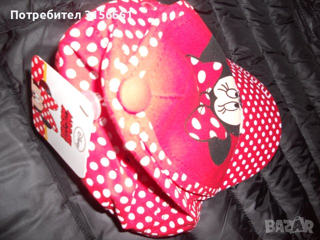 Нова Супер Сладка Детска Шапка с козирка червена  с МИки Мини Маус