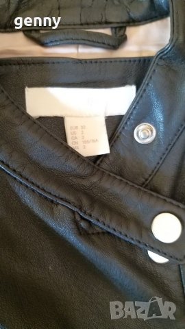 Намалена цена!Кожено яке H&M , 32 размер/ХС, отлично , снимка 3 - Якета - 37957051